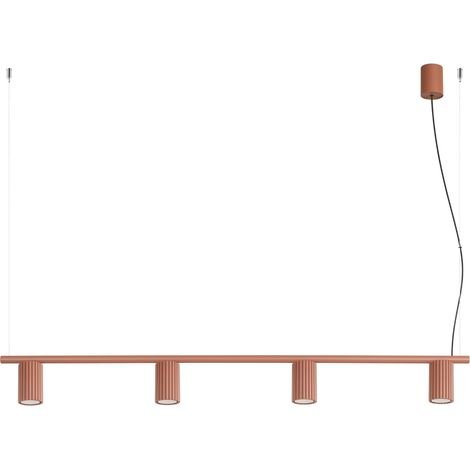 Lampadari KARBON ocra rossa 122x212x6.5cm Alluminio Sollux (1/5)
