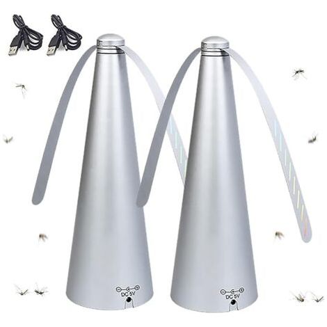 Largeight – Electric Fly Repellent Fan – 2 Pack with Soft Plastic Blades – For Indoor and Outdoor Use – Effective Fly Repellent