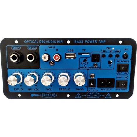 Carte Amplificateur NuméRique Bluetooth pour Voiture Double Microphone Bluetooth 5.0 Amplificateur StéRéO Subwoofer Amplificateur (1/4)