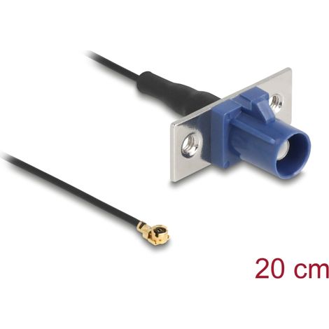 Delock Cable de antena FAKRA C macho a MHFÂ® I macho 1,13 - 20 cm 2 orificio preperforado