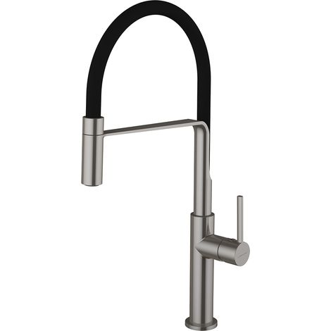Miscelatore per lavello Chef Slim Mate Cold Open - 255 mm - Nichel spazzolato - STANDARD HIDRAULICA - 60144
