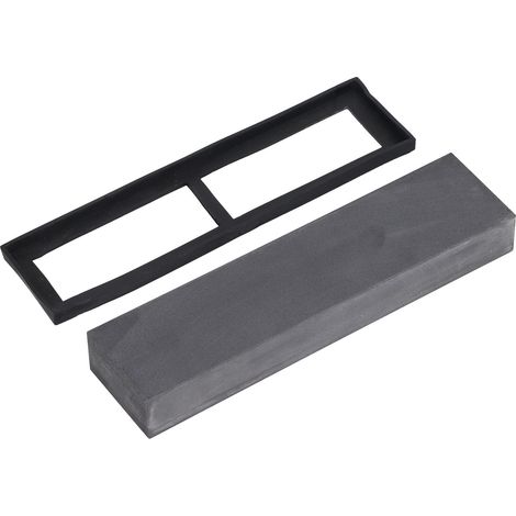 Hochdichter, verdickter Schleifstein, Nassschleifstein-Set, Schleifscheibe mit rutschfester Gummibasis für Schälmesser (Borcarbid, Körnung 800) (1/5)