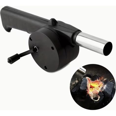 Ventilateur de barbecue manuel - Tube à ondes de feu - Camping - Pique-nique - Barbecue - Été - Vacances (1/4)