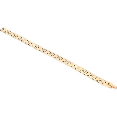Bracelet de magnétothérapie pour soulager les douleurs arthritiques, bracelet magnétique puissant pour femmes, doré (1/5)