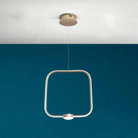 Lampada LED sospensione 28W D32 cm - moderno Oro ALFA Piccolo (1/3)