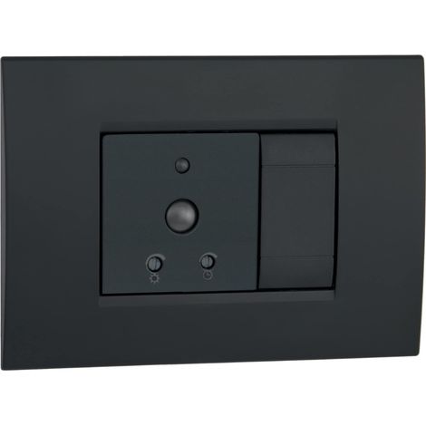 VEMER VE791000 SENS IR DUO - Rilevatore di Movimento Crepuscolare da Interno, Sensore di Movimento a Infrarossi, Installazione su Scatola da Incasso, Grigio
