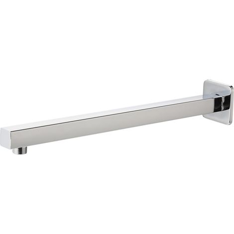 Bras de douche de 50 cm avec bride et ruban en téflon, bras d'extension pour salle de bain, pommeau de douche fixe à effet pluie et pommeau de douche à effet pluie, en acier inoxydable (1/5)
