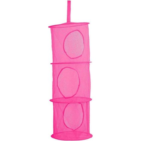 Rack de rangement en filet avec compartiments (rose rouge)-Fei Yu (1/5)