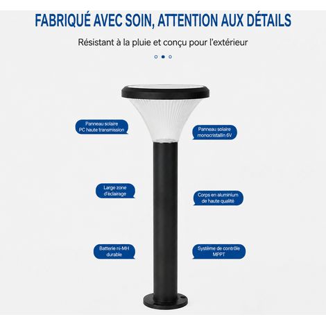 Borne Lumineuse LED pour Jardin et Pelouse 10W Alimentation Secteur 3000K 3000k réf 2990 10 g – Livraison gratuite