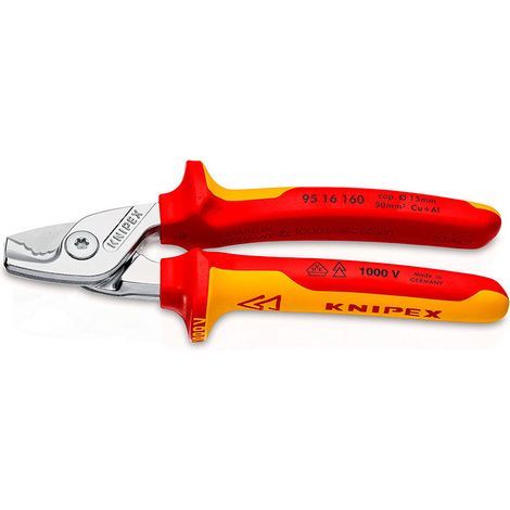 Ciseaux À Câble 160x60x28mm  9516160sb Knipex. (1/2)