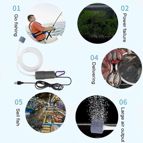 Oxygénateur de Bassin Solaire 10W Monocristal USB - Pompe à Air pour Aquarium et Bassin Extérieur (1/5)