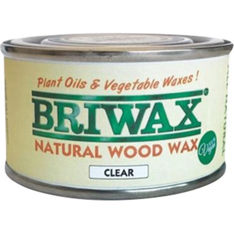 Briwax Natural Wood Wax 125g - Clear Finish for Furniture and Woodwork (1/3)