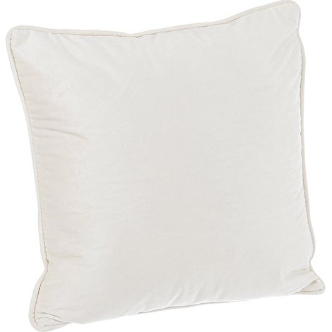 4 Cuscini quadrati 40x40cm per divano in poliestere e velluto Artemis YES - Avorio (1/4)