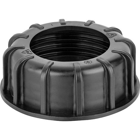 SCHÜTZ Überwurfmutter schwarz S100x8 für Tanks mit Aussengewinde offen, 6807