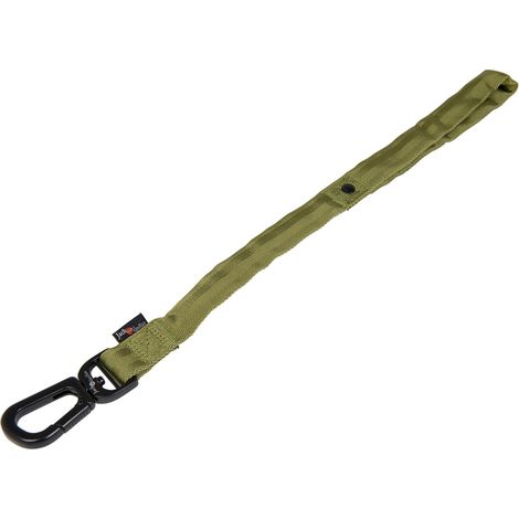 Laisse Courte pour Chien, Modèle Comfort Tube Nylon, Couleur Vert, Taille 25 mm x 50 cm