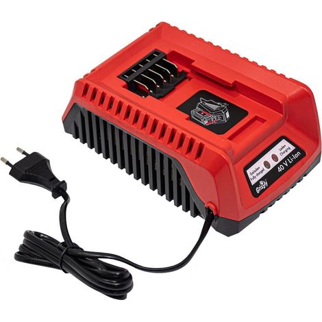 Grizzly Tools Schnellladegerät 40V, 2 Ah,1,25h, passend für das 40 Volt System