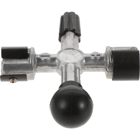 Outil de Nettoyage de Borne de Batterie Voiture Brosse Multifonction en Métal Forme Croix, Grattoir pour Cosse et Borne pour Entretien Automobile (1/5)