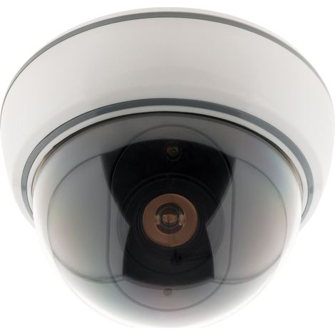 Otio – Caméra de surveillance factice intérieure avec voyant LED – Alimentation par 3 piles AA – Installation rapide sans câblage – Design réaliste