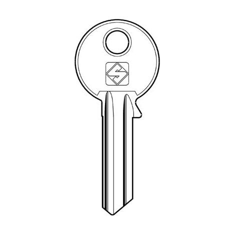 CHIAVE PIATTA VIRO VI5 SILCA - OTTONE NICHELATO- 10 pezzi