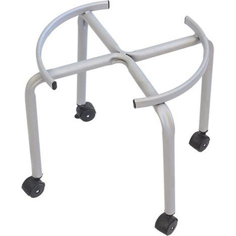 Carrello con ruote per bidone olio piedistallo in metallo verniciato "Made in Italy" -Small (1/3)