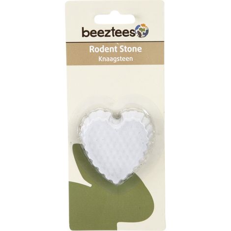 Beeztees Nagerstein Herzform 6 x 6 cm weiß (1/2)