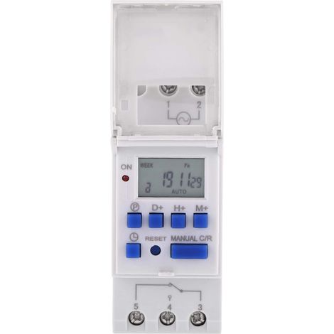 Rail Numérique Programmable Minuterie Commutateur LCD Affichage Programmable Électronique Relais(220V) (1/5)