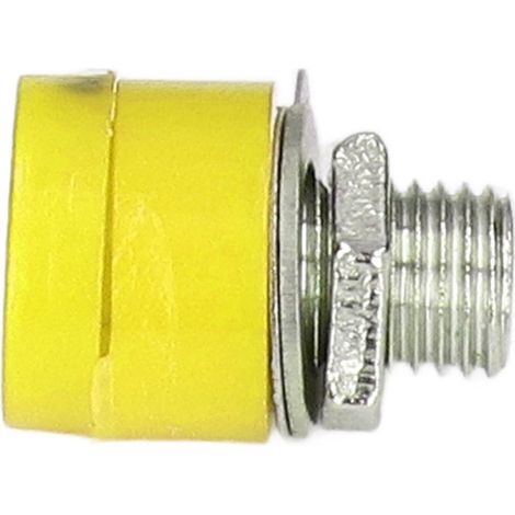 100Pcs Bornier 4mm Douille Banane Connecteur Croix Prise Double Domino Jaune (1/5)