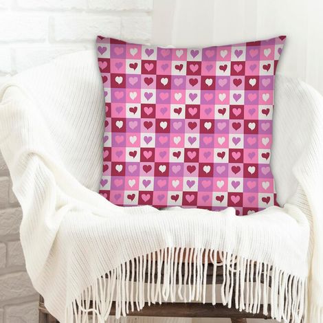 Housse de coussin carrée standard 45x45cm anti-ride pour la Fête des Mères et des Pères (1/5)