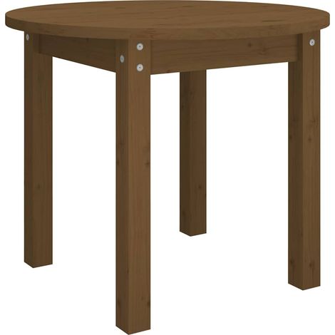 Maison Exclusive - Mesa de centro de madera maciza de pino marrón (1/5)