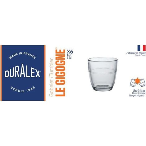 Lot De 6 Gobelets 9 Cl - Gigogne - Duralex
