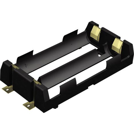 Support de pile 2x 18650 Keystone Electronics 1048 montage en surface CMS (L x l x H) 86 x 40 x 19 m (1/2)