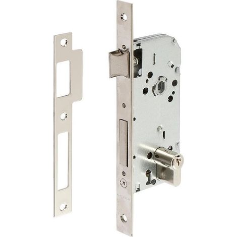cerradura para madera tesa 130/48c/hn ent-40mm, dist-70, crecto, niquelada (1/2)