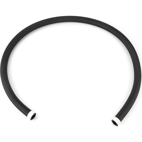 Tuyau d'huile tressé, remplacement de l'accessoire de conduite de carburant de tuyau d'huile tressé en nylon noir AN10 (1/5)