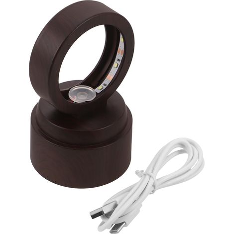 Socle lumineux LED rotatif rond Healeved de 5,6 cm (2,2 pouces), blanc (1/5)