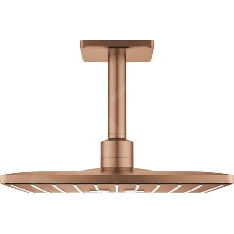 Grohe Rainshower SmartActive 310 Cube Ensemble douche de tête et bras 142 mm, 2 jets Bronze, 26481DL0 (1/5)