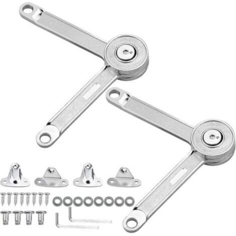 2 PCS Meuble Armoire Meuble Porte Ascenseur Support Charnière Charnière Porte Placard Meubles Placard Couvercle Flap Restez Tampon Amortisseur Réglable (1/4)