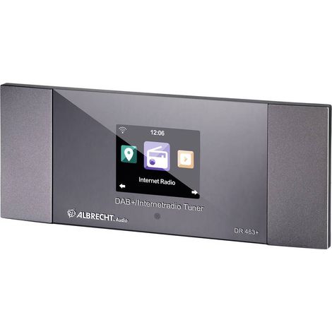 Albrecht DR 463+ Sintonizzatore radio Internet DAB+, Internetradio, FM, WLAN incl. telecomando, Spotify Antracite (1/5)