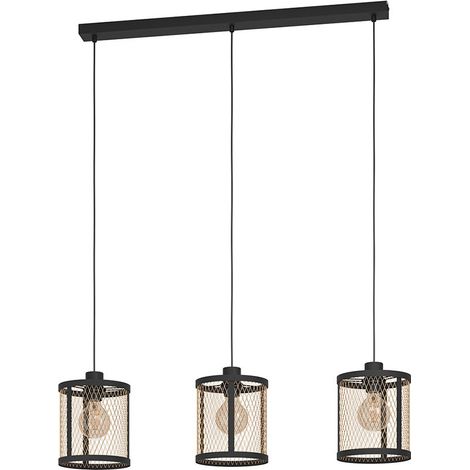 Luce sospesa Dello Nero, ottone L: 88 B: 18 h: 110 cm dimmerabile (1/2)
