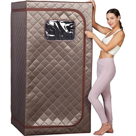 Kit de Sauna portatif Tente portative de Sauna à Vapeur, Spa à la Maison de Tente de Sauna de Corps Complet for la désintoxication de Relaxation Tente de Sauna personnelle pour Spa à Domicile (1/5)