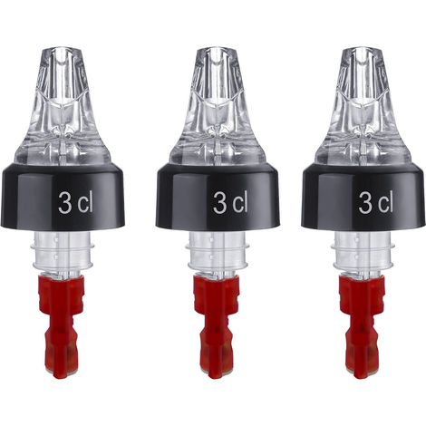 Westmark 3 dosatori/misuratori, dosatore per beccuccio: 3 cl, plastica, auto-pour, trasparente, 993071EG, 3 cl, 3 pezzi (1/5)