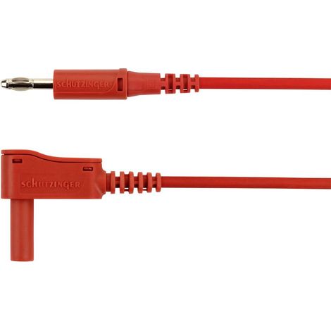 Schützinger Cavo adattatore Spina 4 mm Spina 4 mm 200.00 cm Rosso 1 pz. (1/2)
