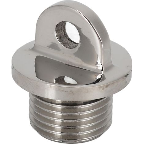 Bouchon de vidange Garboard rond de 25 mm en acier inoxydable pour bateau. (1/5)