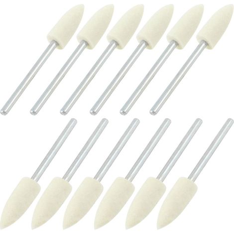 12 PIÈCES Rotationpolieren 6mm Concial Filz -s 2.3mm Schaft (e1aebe912d2202acf2034e9f09bde562)