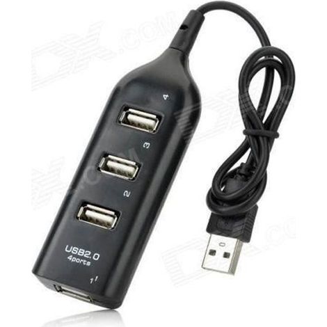 Hub Multiprise 4 Ports USB - Noir