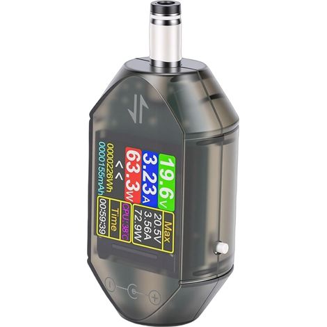 Testeur de Tension CC DT550, Alliage d'aluminium, Compteur de Puissance 600 W avec Détection Bidirectionnelle et écran Couleur Rotatif pour les Tests électriques (1/5)