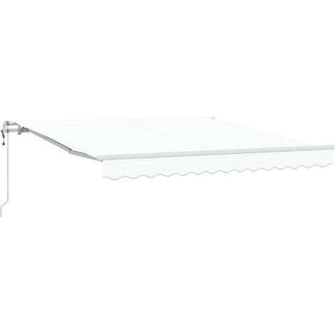 Maison Exclusive - Elektrische ausziehbare Markise Weiß 350 x 250