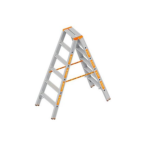 Layher Scala a libro a gradini salita su ambo i lati 2 x 6