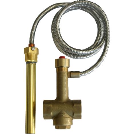 Sivac – Soupape de sécurité thermique G3/4F – Pression max 3 bars – Température 97°C – Circuit fermé sous pression – Pour chaudières bois et granulés