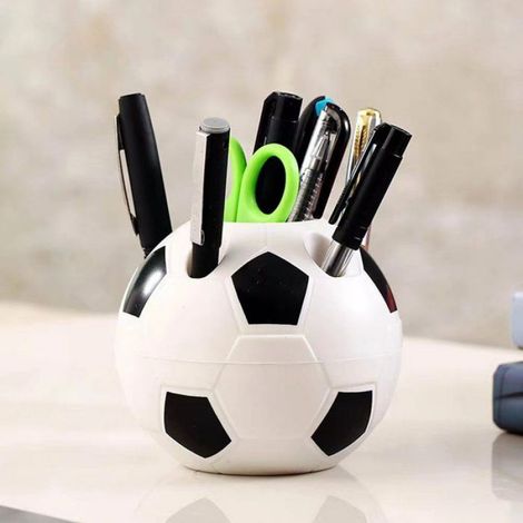 Porte-stylo - Porte-stylo en forme de ballon de football - Porte-stylo avec personnage de dessin animé - Mignon - Boîte de rangement (1/4)