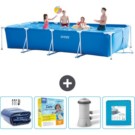 Intex Piscine Tubulaire Rectangulaire - 450x220x84 cm - 5-pièces  SCB9 (1/5)